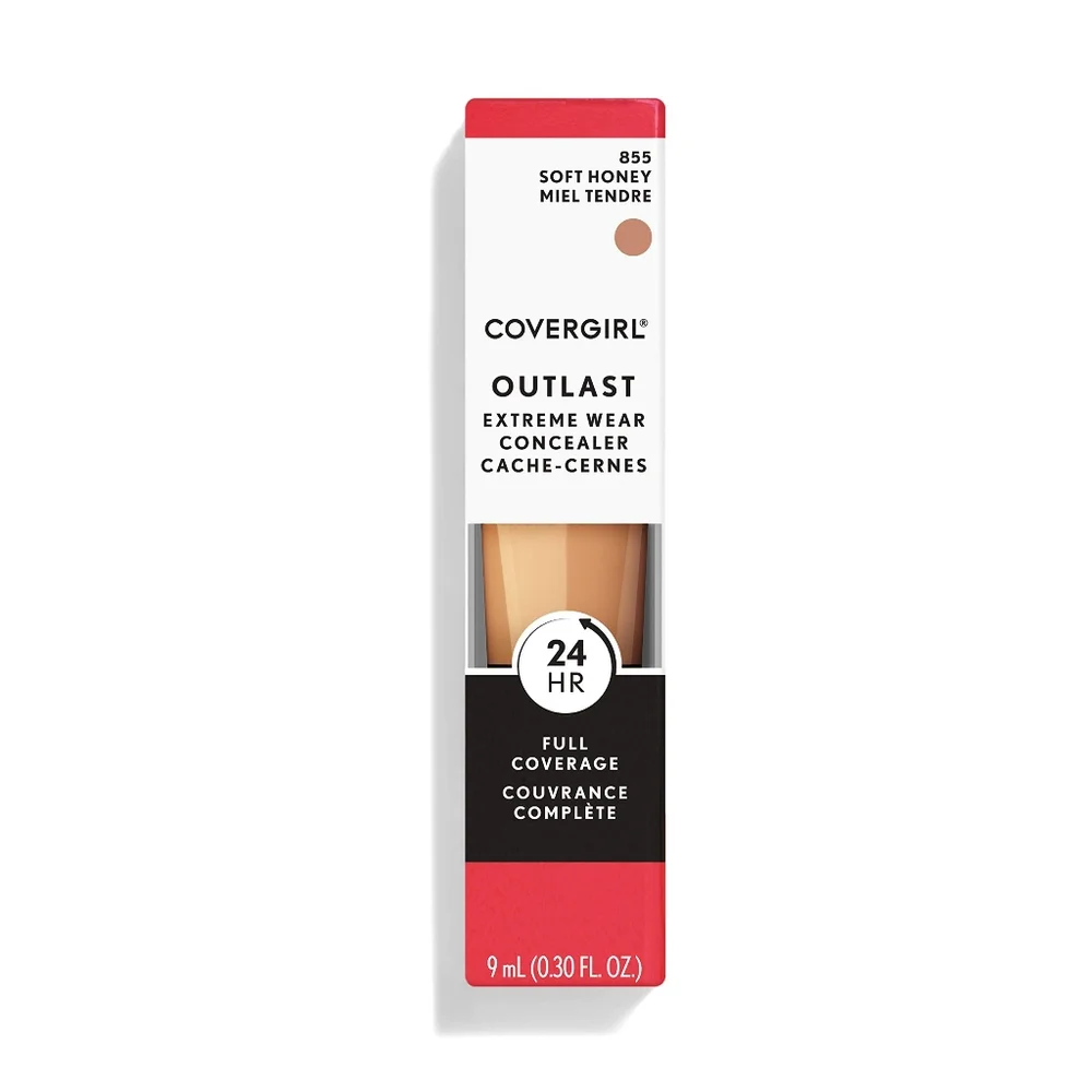5 x CoverGirl Outlast Extreme Wear Concealer, Soft Honey 855